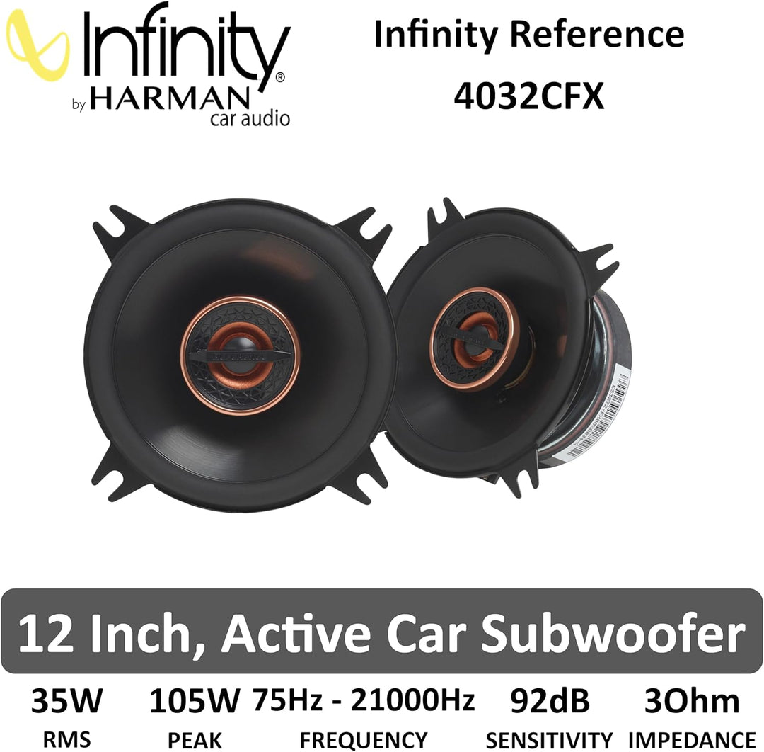 Infinity Reference Series Koaxial-Autolautsprecher, 4 Zoll