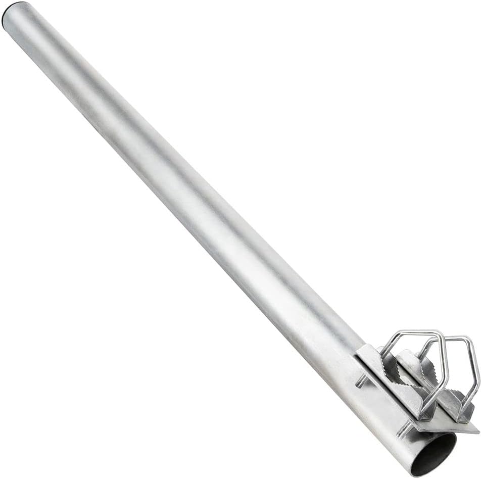 PremiumX Balkon Satelliten-Komplettanlage 4 Teilnehmer 60cm SAT Antenne Quad LNB 10m Kabel 8X F-Stec