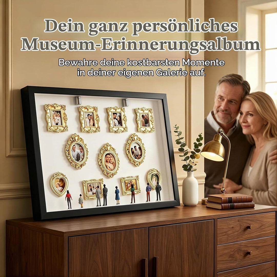 DIY Mini Museum Silhouette Box, DIY Mini Museum Bilderrahmen, Mi ni Figuren, Mi ni Menschen Figuren