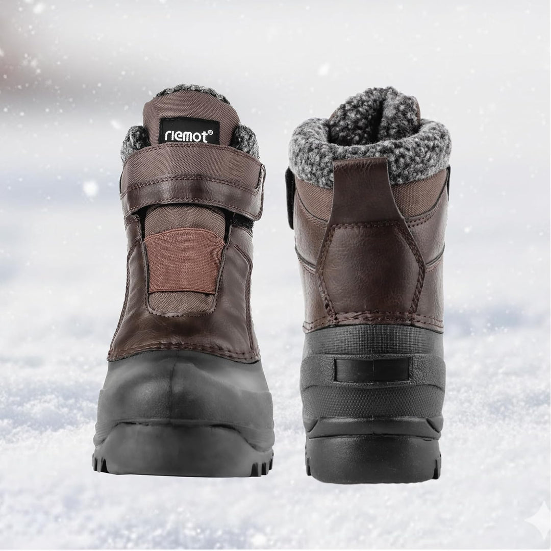 riemot Wanderschuhe Damen Herren Wasserdicht Trekkingschuhe Slip-on Leicht Rutschfest Outdoorschuhe