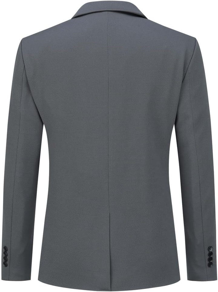 Allthemen Herren Anzug Stretch 2 Teilig Herrenanzug Slim Fit Business Hochzeitsanzug 1 Knopf für Män