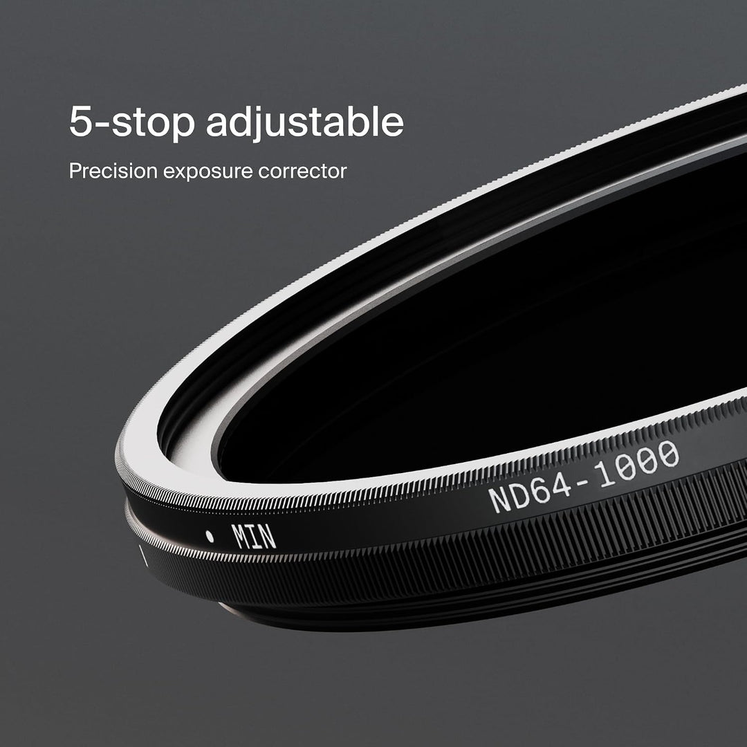 Urth 95 mm Variabler Graufilter ND64-1000 (6-10 Stop) ND Filter (Plus) 95mm, 95mm