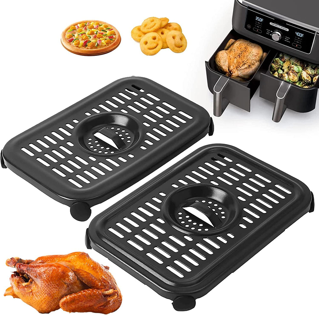 Air Fryer Grillpfanne für Ninja Air Fryers, 2 Packungen Ersatz Air Fryer Crisper Plate Grill Plate T