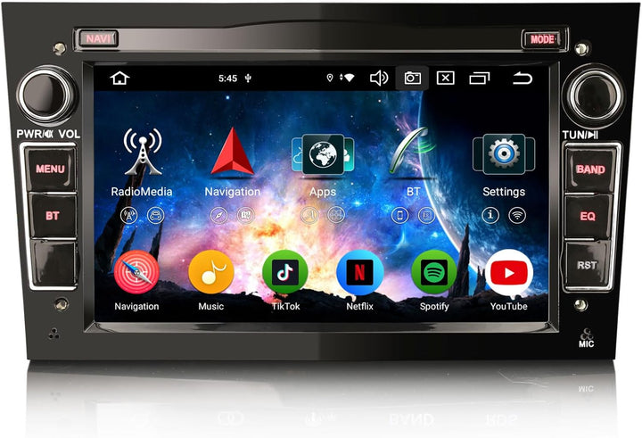Erisin 8-Kern 4GB+64GB Android 12 Autoradio Bluetooth GPS Navi für Opel Antara Astra H Corsa C/D Mer