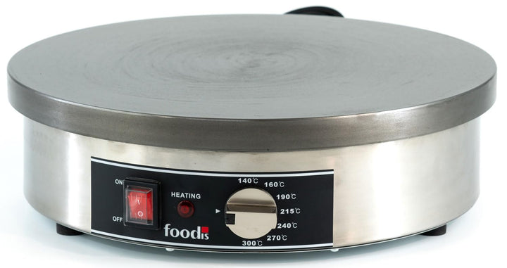 foodis Crepes-Maker 2700W / 230V inkl. Crepewender & Teilverteiler - Gastro Crepe-Maschine 40cm mit