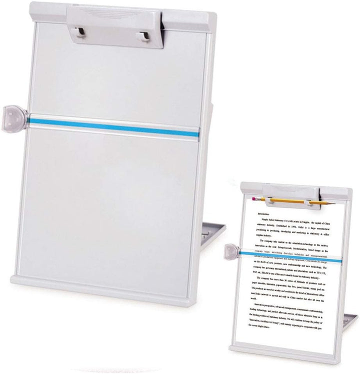 Desktop Kopierhalter Einstellbar Faltbar A4 Dokument Copyholder mit Linienführung Buchständer Studen