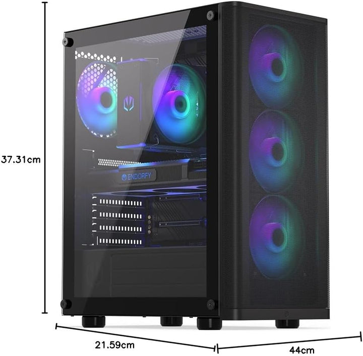 ENDORFY Ventum 200 ARGB, ATX Case, 4x120mm ARGB Fans Included, mesh Design | EY2A014