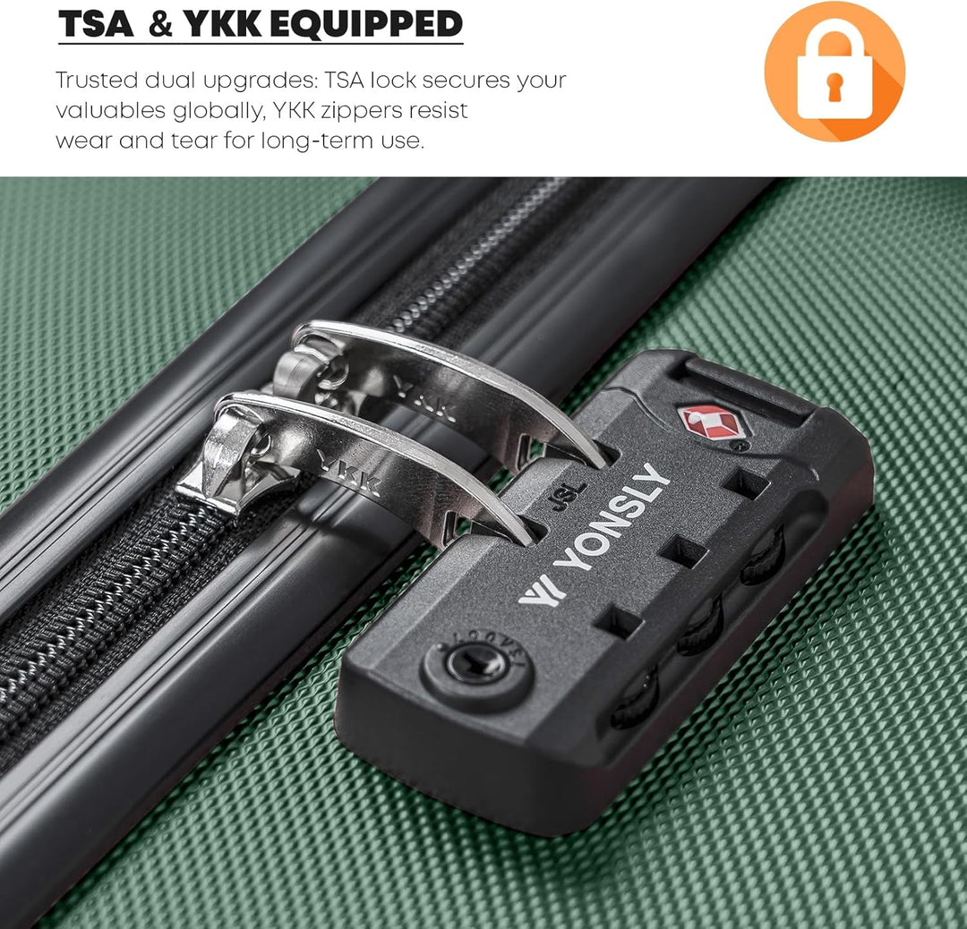 Premium Reisekoffer TSA-Schloss, Hartschalen-Koffer Trolley Kabinenkoffer Rollkoffer Suitcase Handge