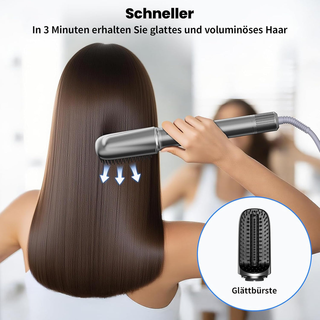 MANKIW 5 in 1 Airstyler Set,Heissluftstyler &amp; Warmluftbürste mit 110.000 U/Min Hochgeschwindigkeitsm