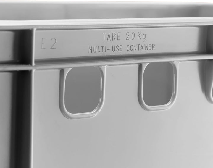 BURI 5x Fleischkiste E2 Metzgerkiste 60x40x20cm lebensmittelecht, robust, stapelbar - Universal Lage