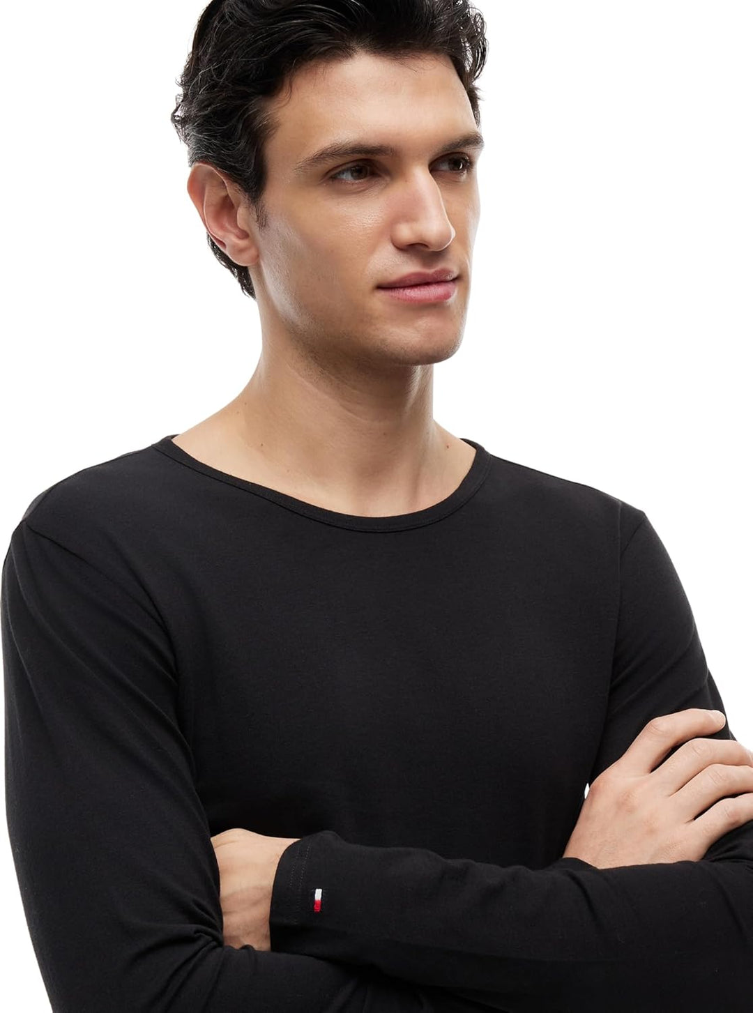 Tommy Hilfiger Herren 3er Pack Langarmshirts Basic XL Black/ Black/ Black, XL Black/ Black/ Black