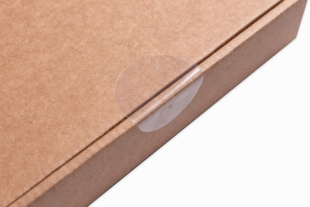 OliveBird [9 Rollen, 9.000 Etiketten] Klare Aufkleber Runde Etiketten Rund 30mm / 3cm Durchmesser -