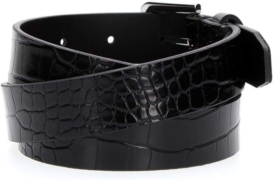 Calvin Klein CK Must Croc Fix Belt 2.5 W90 Black