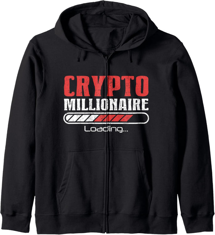 Krypto Millionär Lustig Bitcoin Krypto Kryptowährung Kapuzenjacke