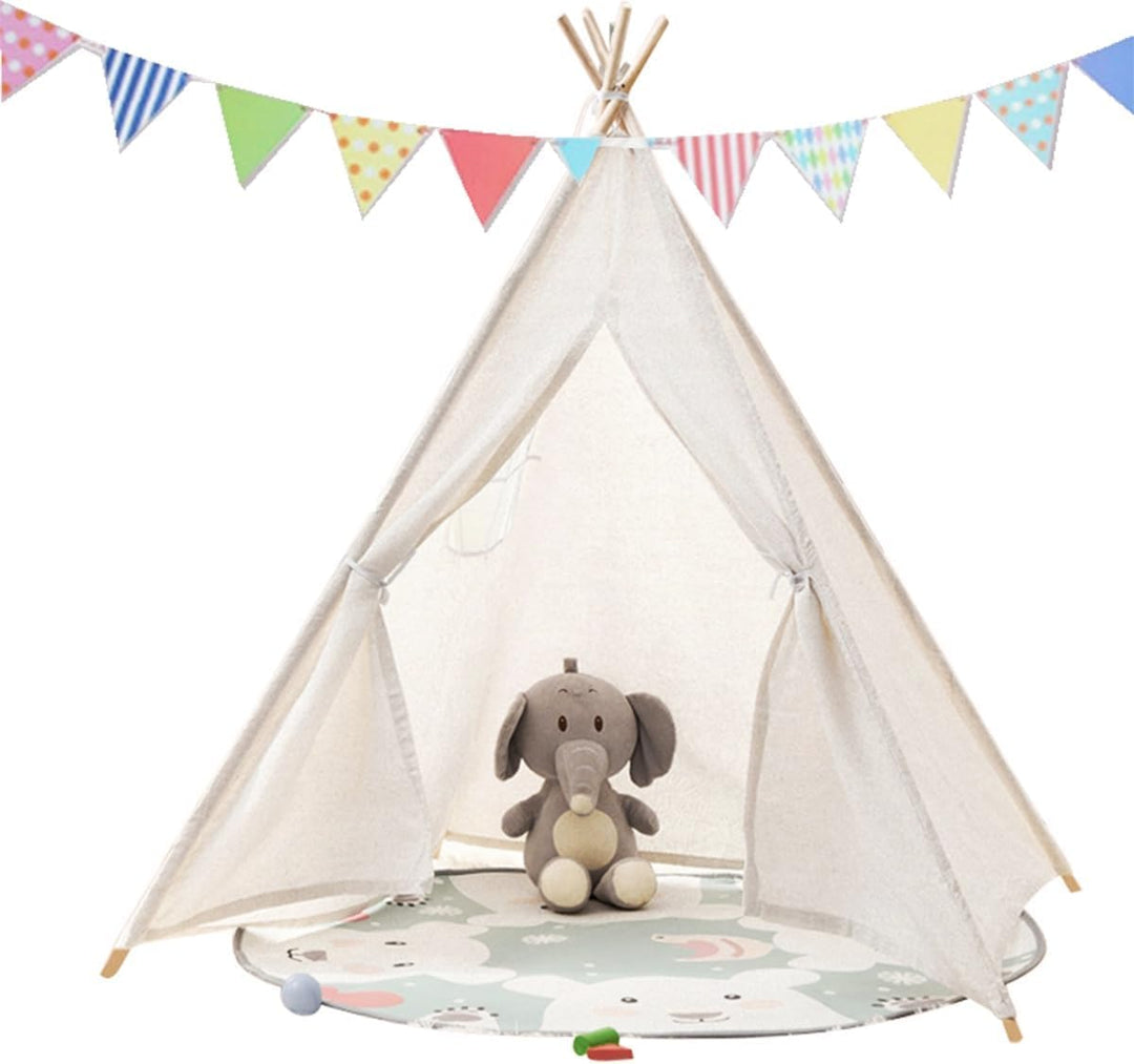 Sleeleece Tipi Zelt für Kinder,Tippi Kinderzelt,Kinderzelt Spielzelt Tipizelt Indoor,Kinderzelte für
