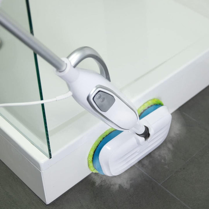 Livington Steam Twister weiss - rotierender Dampfreiniger inkl. Zubehör - Dampfbesen &amp; Handdampfrein