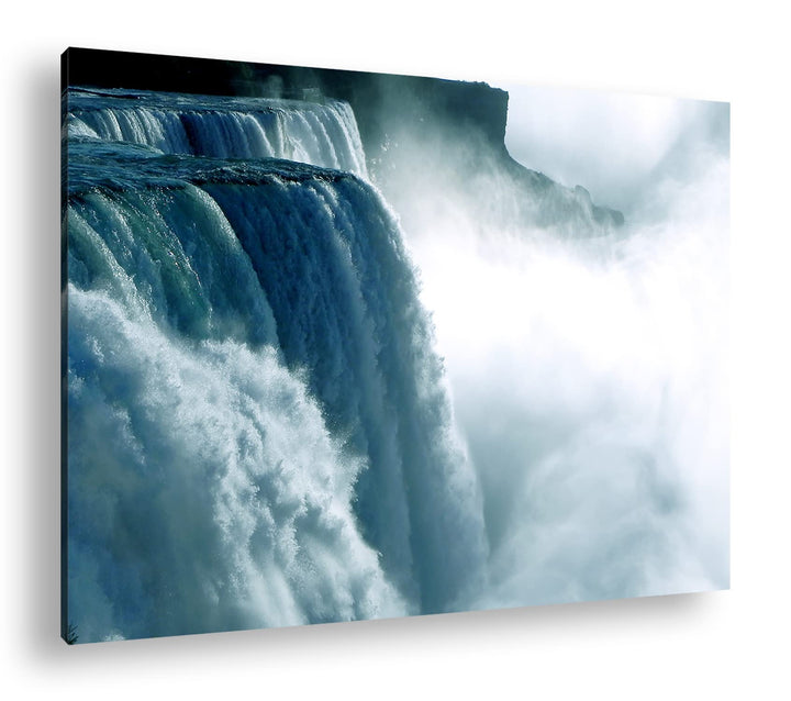 deyoli atemberaubende Niagarafälle im Format: 100x70 als Leinwandbild, Motiv fertig gerahmt auf Echt