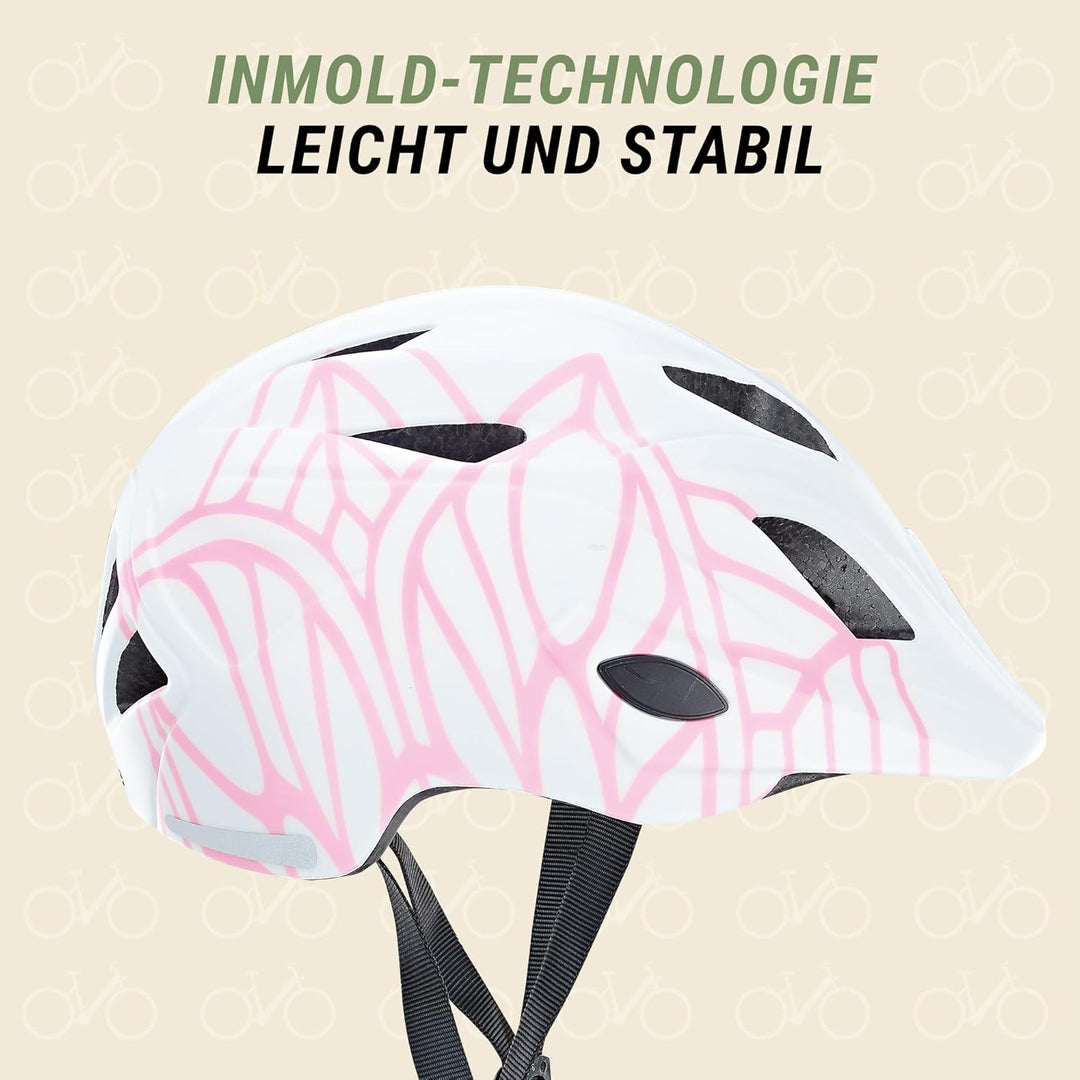 Prophete Fahrradhelm für Kinder und Jugendliche, robuster Fahrradhelm, Einstellbarer Kopfring 48-52