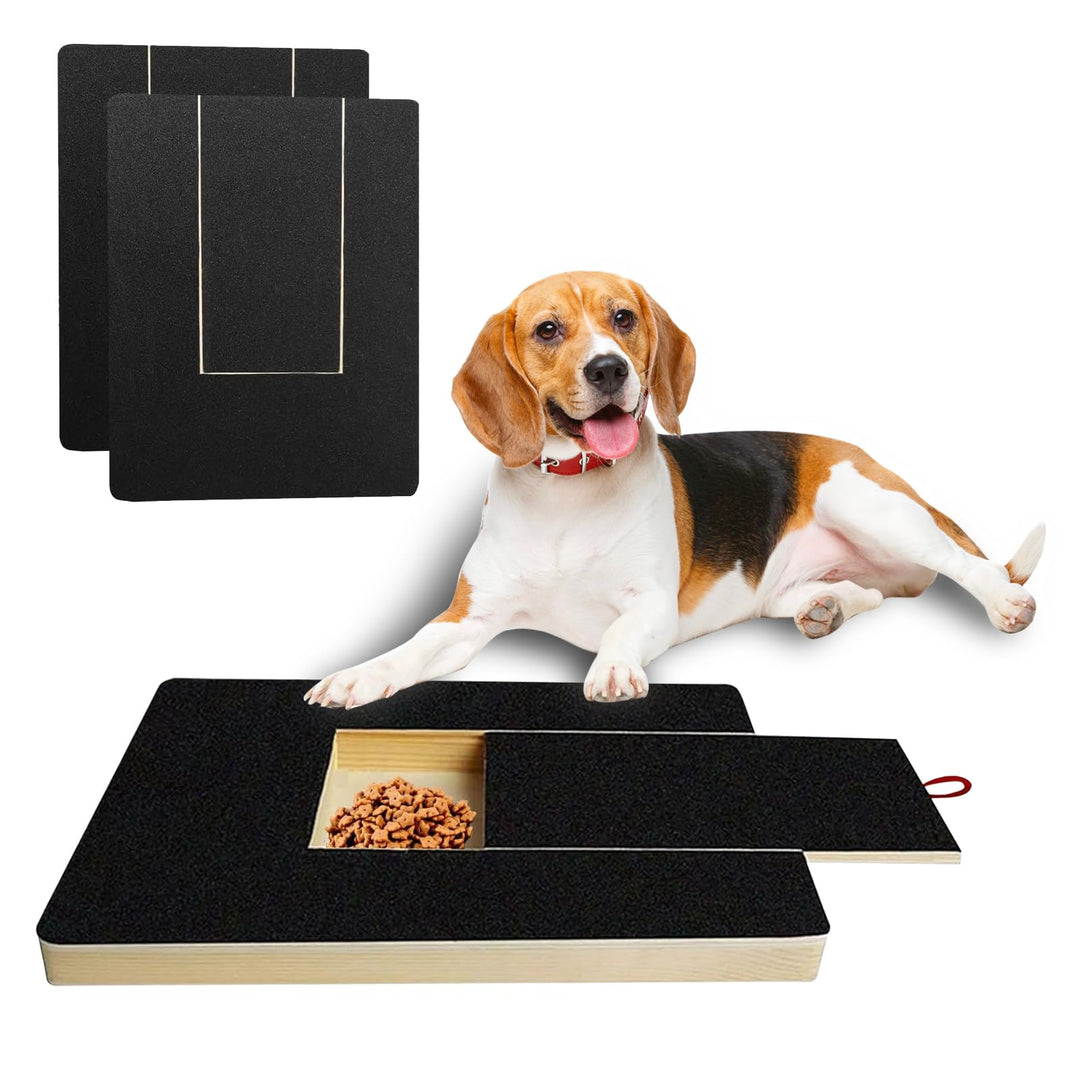 Krallenschleifer für Hunde mit Snack-Box,Hunde Krallenschleifer mit 2 Ersatzblättern Schleifpapier,K