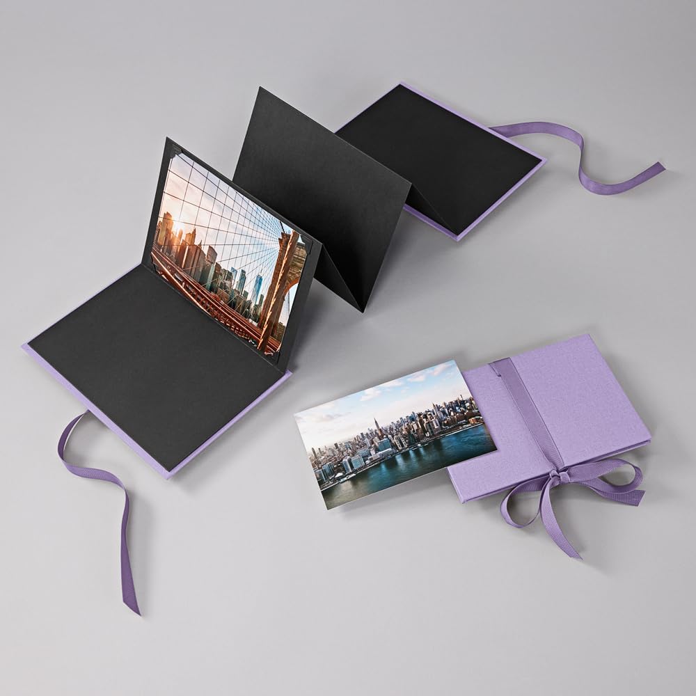 Semikolon 370025 Leporello Grande A5 15 x 21 cm - 14 Fotos 13 x 18 cm - Ziehharmonika-Fotobuch - lil