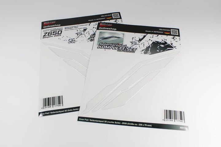 Tankpad Knee Pad transparent durchsichtig kompatibel für Kawasaki Z650 X850046 Spar-Set - 2, Spar-Se