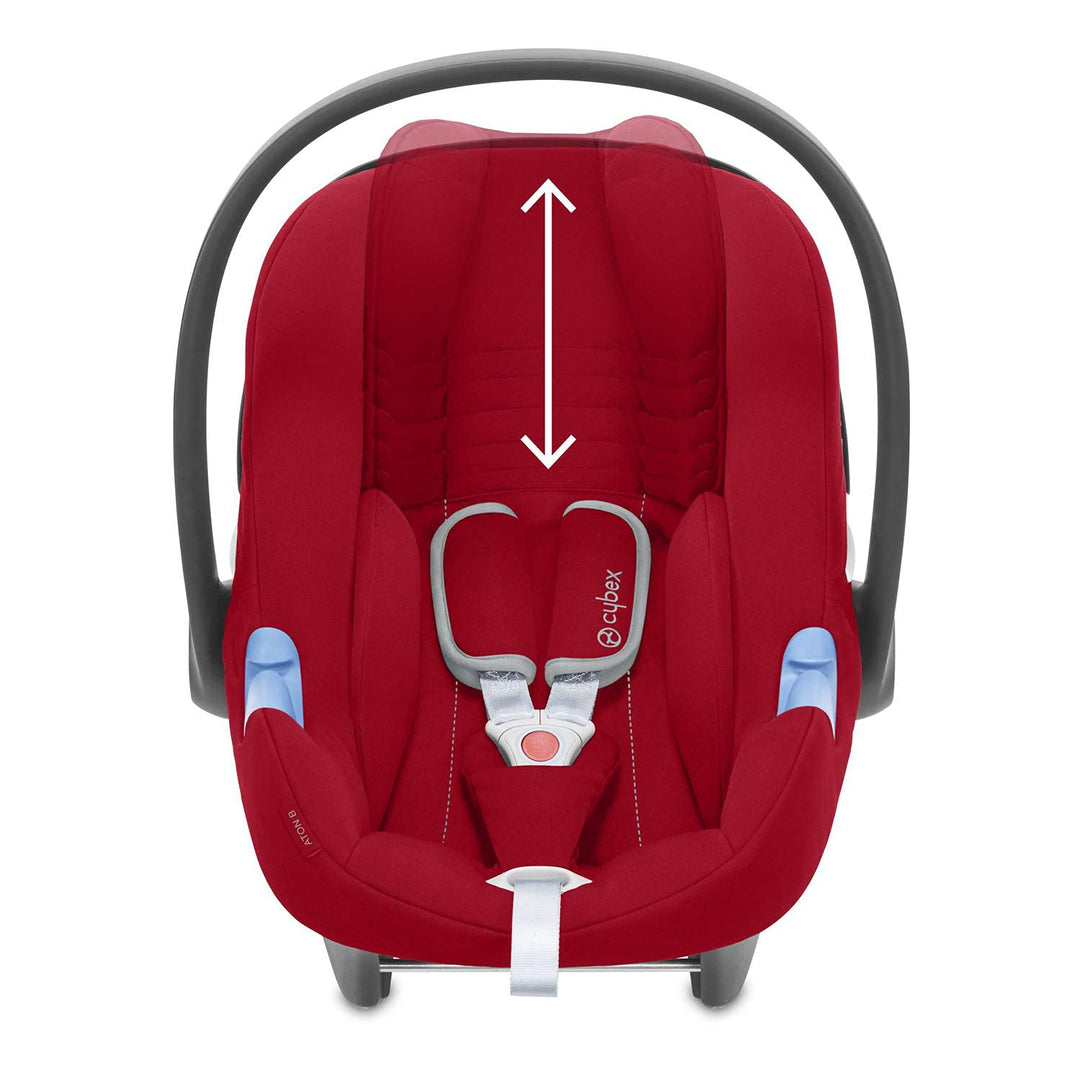 CYBEX Silver Babyschale Aton B i-Size, Inkl. Neugeboreneneinlage, Ab Geburt bis ca. 24 Monate, 45 bi