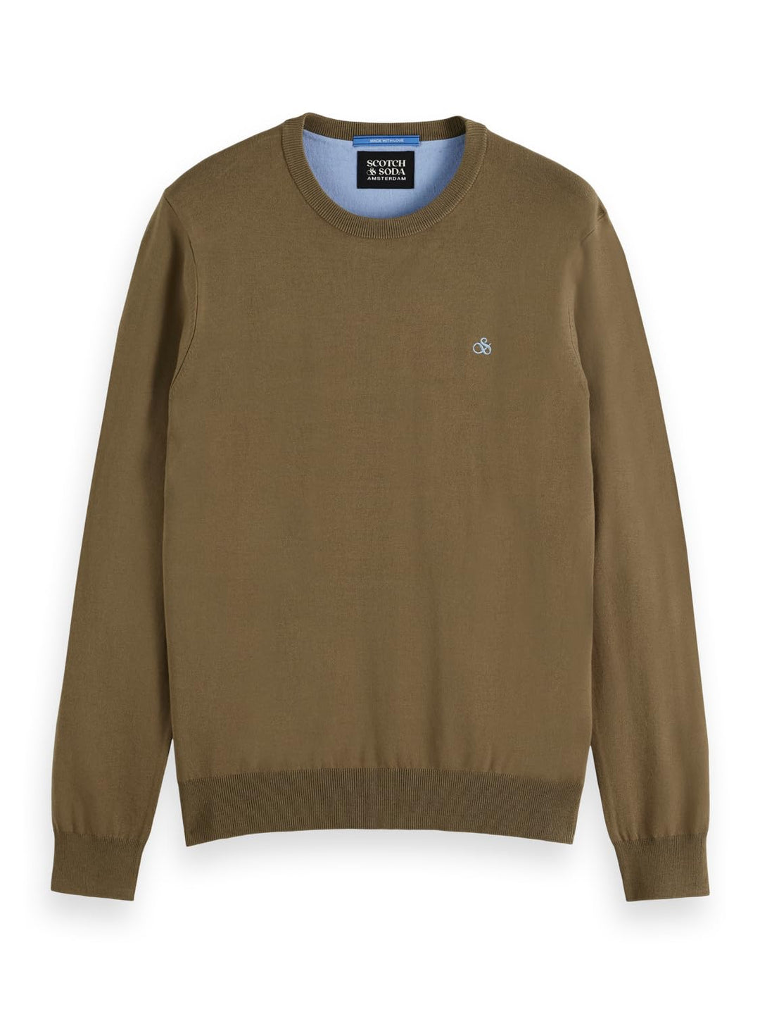 Scotch & Soda Herren Viscose Sweater Pullover S Golden Brown, S Golden Brown