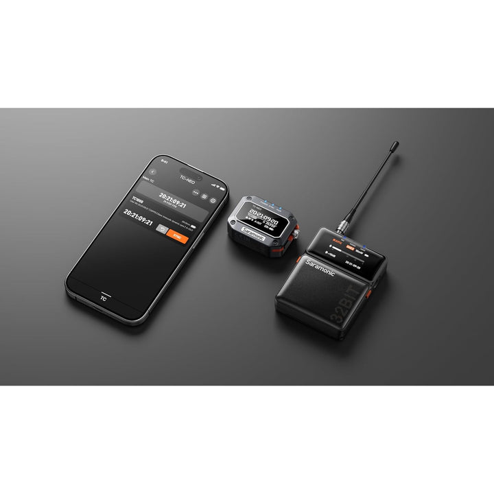 Saramonic TC-NEO | Zeitcode-Generator mit 2,4 GHz und Bluetooth-App, drahtlose Steuerung und Synchro