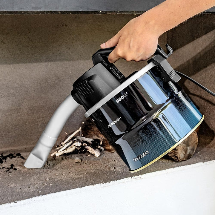 Cecotec Aschesauger Compact 4L Conga Ash 1000 Home, 600W, Ultraleicht, 13 kPa Saugkraft, Metallbesch