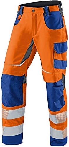 KÜBLER REFLECTIQ Sommerhose PSA 2 Warnorange/Kbl.blau 90, Warnorange/Kbl.blau 90
