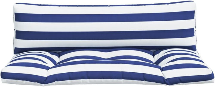 vidaXL Palettenkissen 2 STK. Blau & Weiss Gestreift Oxford-Gewebe