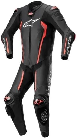 Alpinestars Missile V2 1-Teiler Motorrad Lederkombi, schwarz/rot, 48 48 schwarz/rot, 48 schwarz/rot