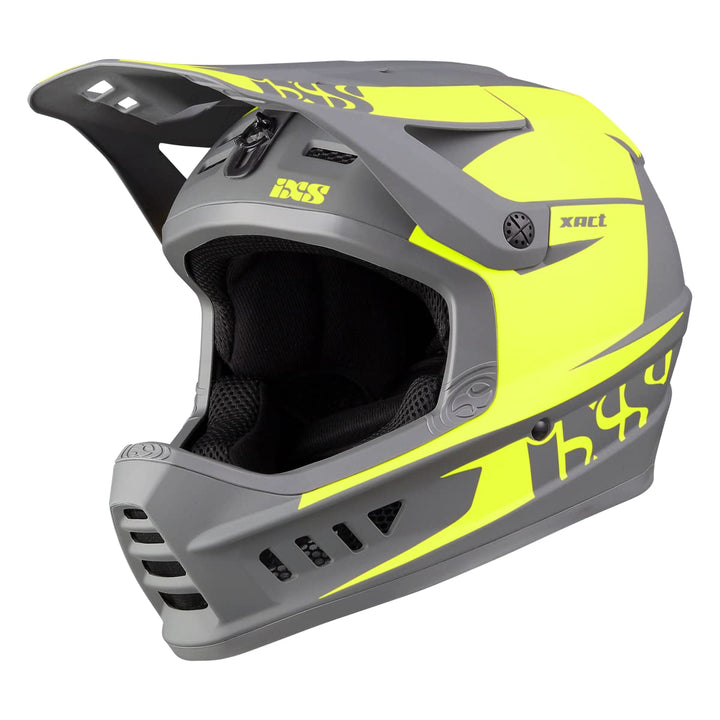 IXS Xact Evo Integralhelm für Mountainbike/E-Bike/BMX, Unisex, Lime-Graphit, Grösse L