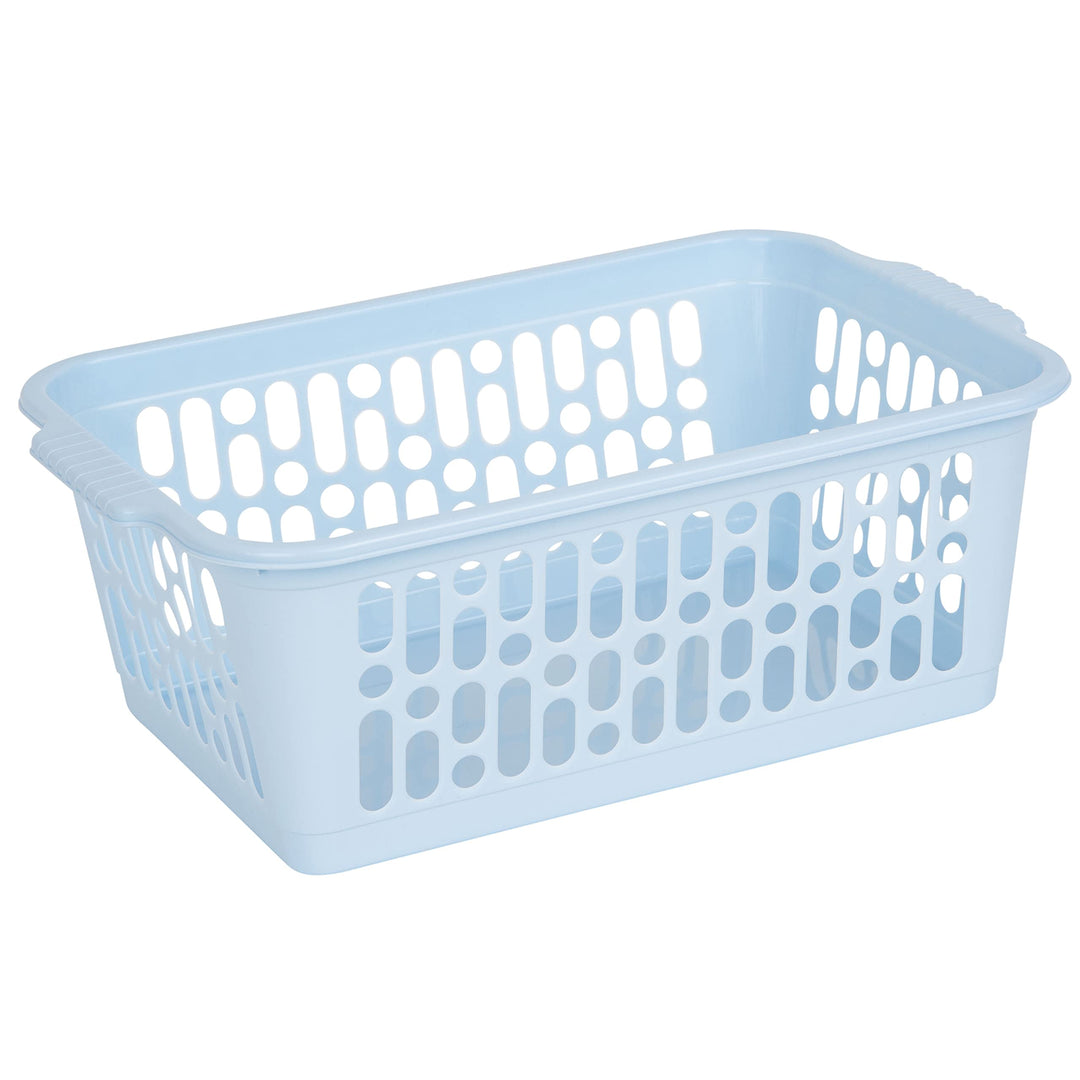#11 12x Aufbewahrungskorb klein - hellblau - 29 x 20 - Körbchen - Kunststoffkorb - Organizer - Ordnu