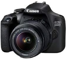 Canon EOS 2000D Spiegelreflexkamera (24,1 MP, DIGIC 4+, 7,5 cm (3,0 Zoll) LCD, Full-HD, WIFI, APS-C