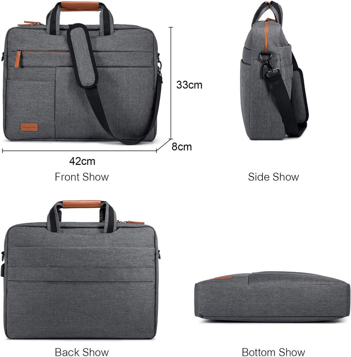 LOVEVOOK Laptop Tasche 15.6 Zoll Notebook Tasche 15.6 Zoll Wasserdicht Aktentasche Herren Schulterta