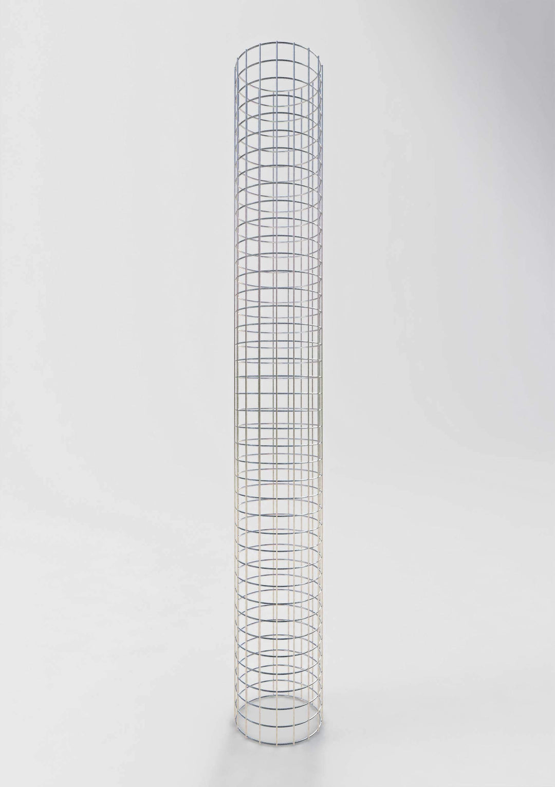 GABIONA Gabionensäule rund feuerverzinkt, 27 cm Durchmesser, 200 cm Höhe, Maschenweite 5 cm x 5 cm D