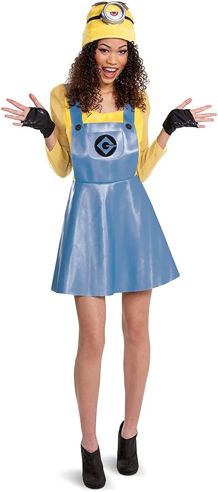 Disguise Minion Kleid Kostüm für Erwachsene, Mehrfarbig, Medium (8-10) US Mehrfarbig Medium (8-10) U