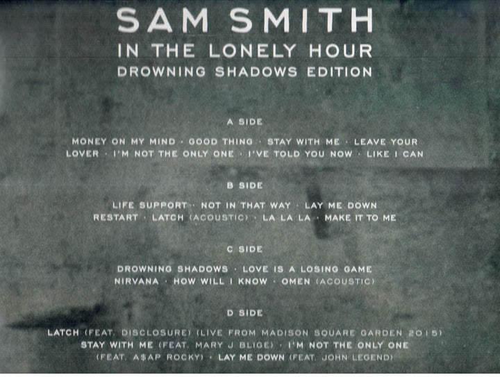 In The Lonely Hour (Drowning Shadows Edition), Vinyl