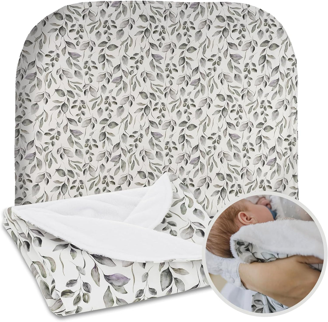 MIMUSELINA Babydecke Baumwolle - Super Warme Baby Blanket für Winter und Herbst - Kuscheldecke Baby