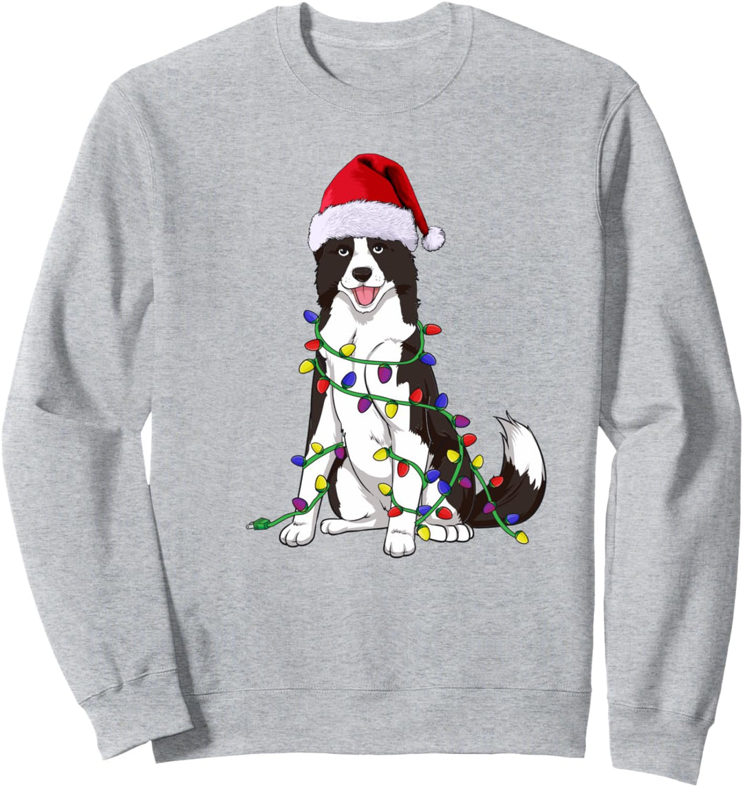 Border Collie Weihnachten Hunde Hundehalter Sweatshirt