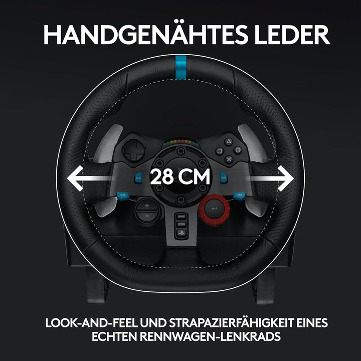 Logitech G29 Driving Force Gaming Rennlenkrad, Zweimotoriges Force Feedback, 900° Lenkbereich, Racin