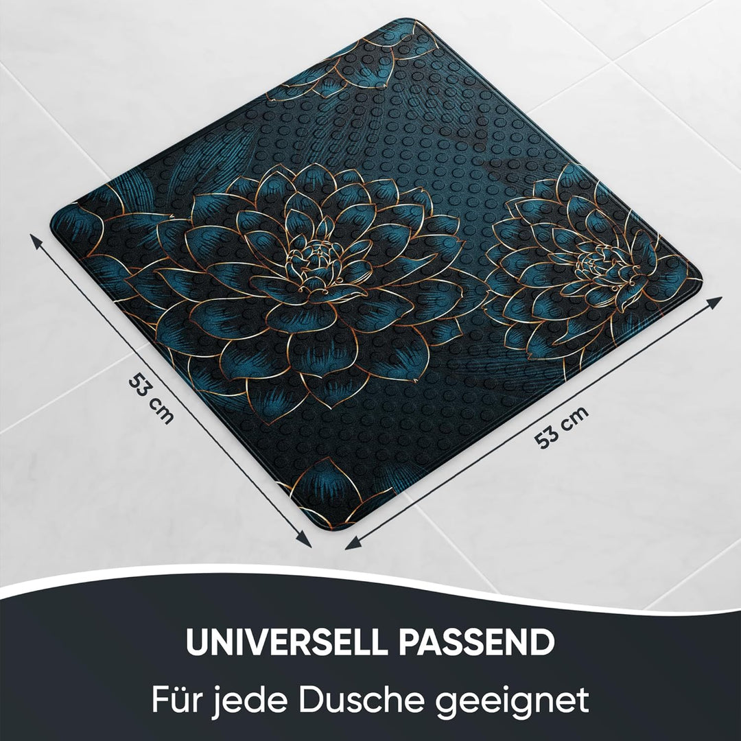 Sanilo Badematte 53 x 53 cm, rutschfeste Duschmatte für Dusche und Badewanne, Antirutschmatte maschi