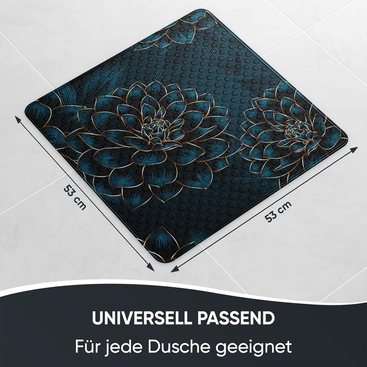 Sanilo Badematte 53 x 53 cm, rutschfeste Duschmatte für Dusche und Badewanne, Antirutschmatte maschi