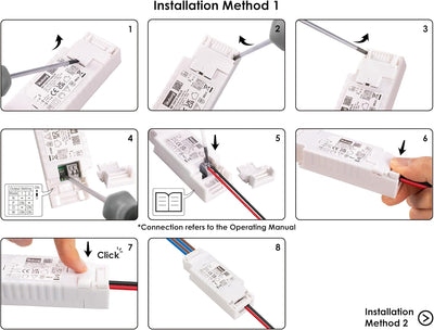 illuburg LED Trafo 12V 15W Dimmbar DALI Push für Osram Philips GU5,3 MR16 Flickerfree LED Netzteil T