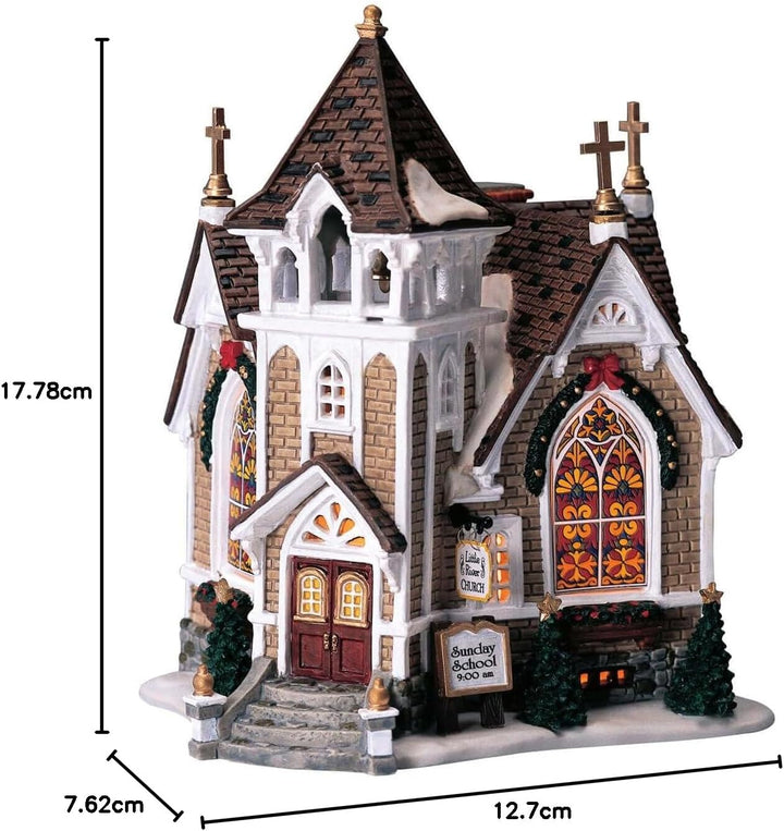 Lemax Christmas Village Little River Church Batteriebetriebene LED – 45069