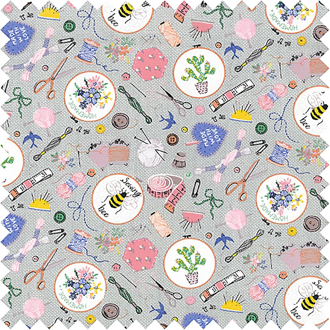Hobby Gift MRB 86 Sac de rangement artisanal exclusive, Cotton, Hausgemacht, 13 x 34.5 x 29cm 13 x 3