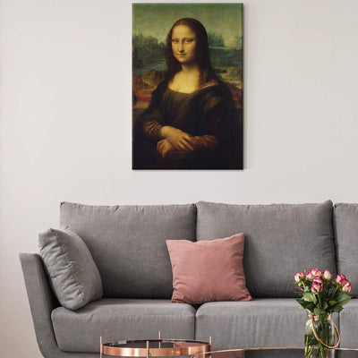 PICANOVA – Leonardo da Vinci – Mona Lisa 40x60cm – Bild auf Leinwand – Premium Kunstdruck Auf 2cm Ho