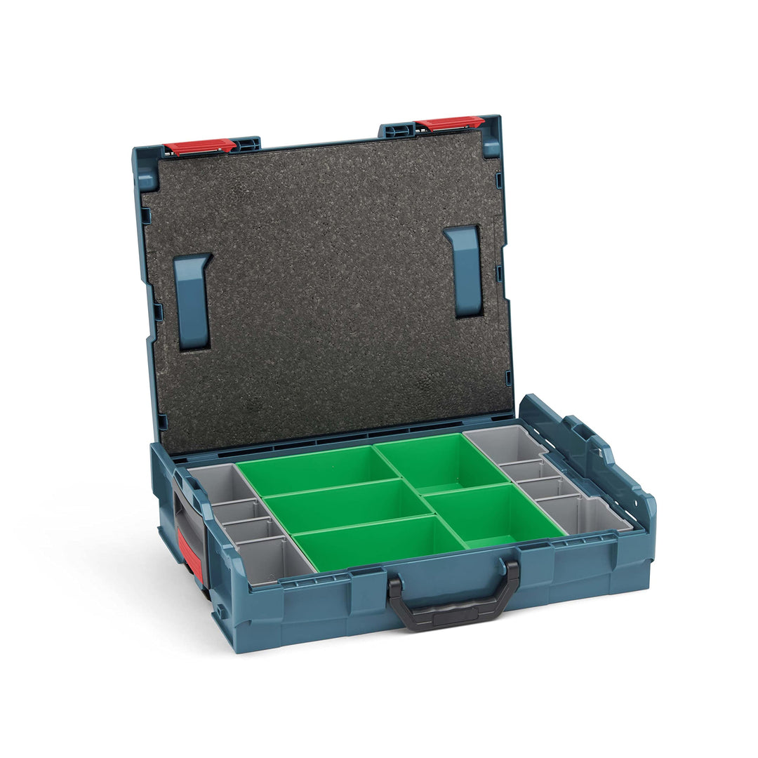 Bosch Sortimo L-Boxx 102 Werkzeugkoffer-Set • professional blau ohne Logo • bestückt mit Ordnungssys