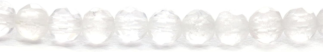 Echtes Bergkristall Edelstein Armband mit facettierten 3mm Perlen - verschiedene Längen - Heilstein